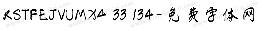 KSTFEJVUMX4 33 134字体转换